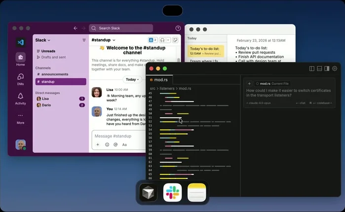 Utter dictation demo with Notes, Slack, and a code editor on Mac